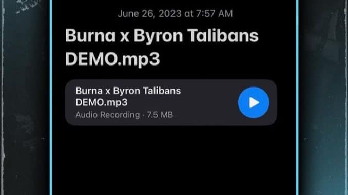 Byron Messia ft Burna Boy – Talibans (Remix)